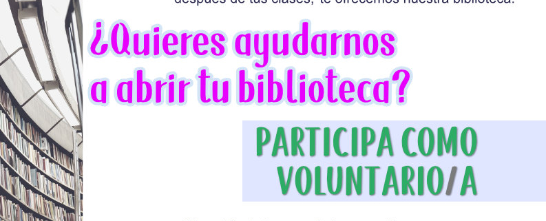 voluntarios biblioteca 793x321 - VOLUNTARIOS para tu BIBLIOTECA