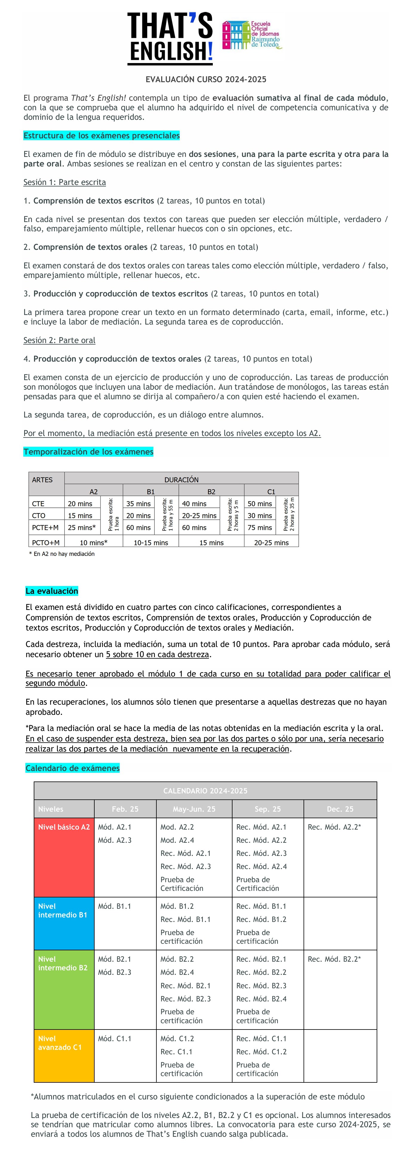 TE Evaluaci&oacute;n24 25 - Evaluaci&oacute;n That's English