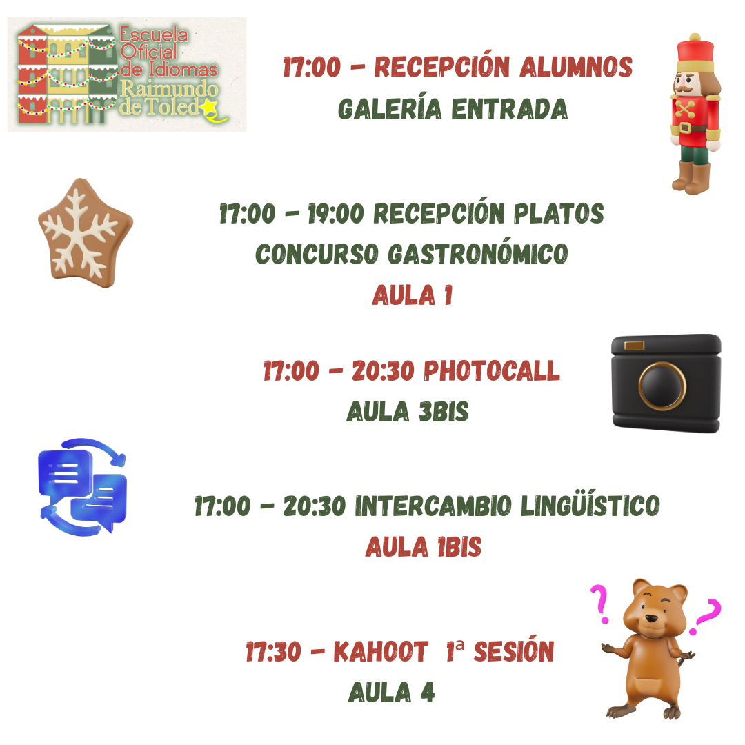 2 - FIESTA NAVIDAD MI&Eacute;RCOLES 17 DICIEMBRE 17:00 - 20:30