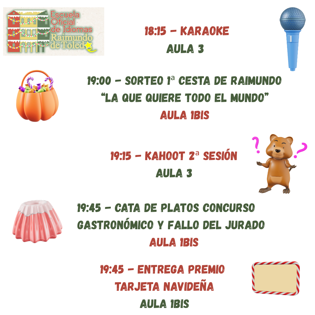 3 - FIESTA NAVIDAD MI&Eacute;RCOLES 17 DICIEMBRE 17:00 - 20:30