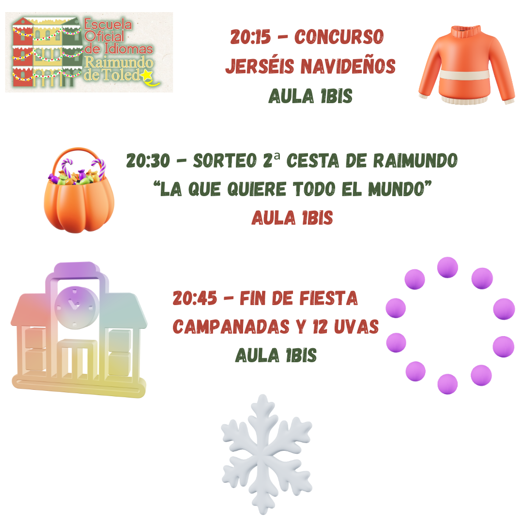4 - FIESTA NAVIDAD MI&Eacute;RCOLES 17 DICIEMBRE 17:00 - 20:30