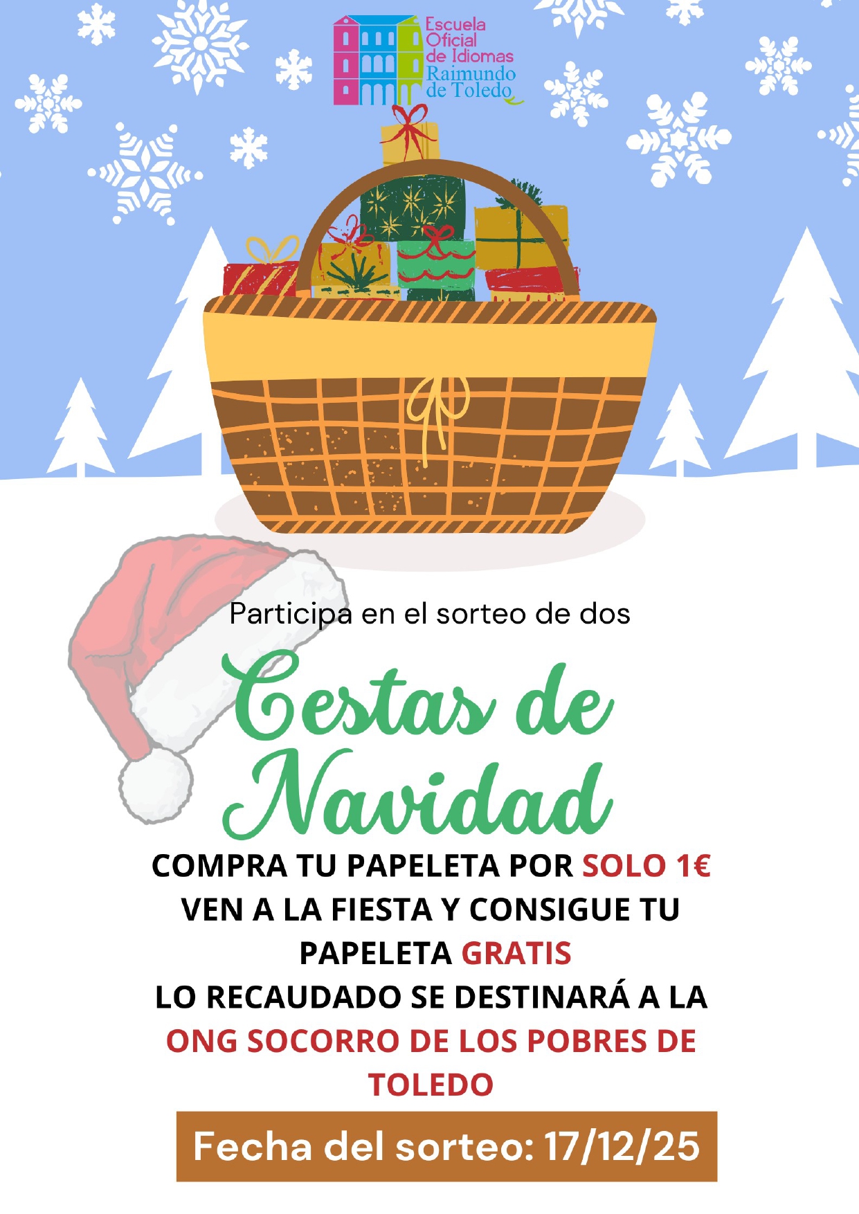 CARTEL CESTA BENEFICIOS 1 page 0001 - Sorteo solidario navide&ntilde;o de dos cestas